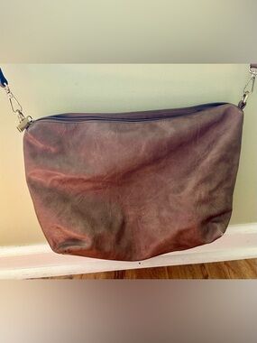 Soft Brown Leather Crossbody Bag with Detachable Strap